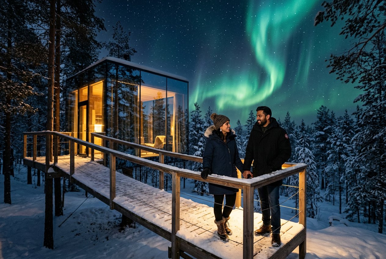 Swedish Lapland · Treehotel — offbeat private honeymoon